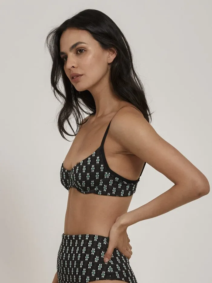 Jasmine Underwire Bikini Top - Black sold by Thrills product image thumbnail 3