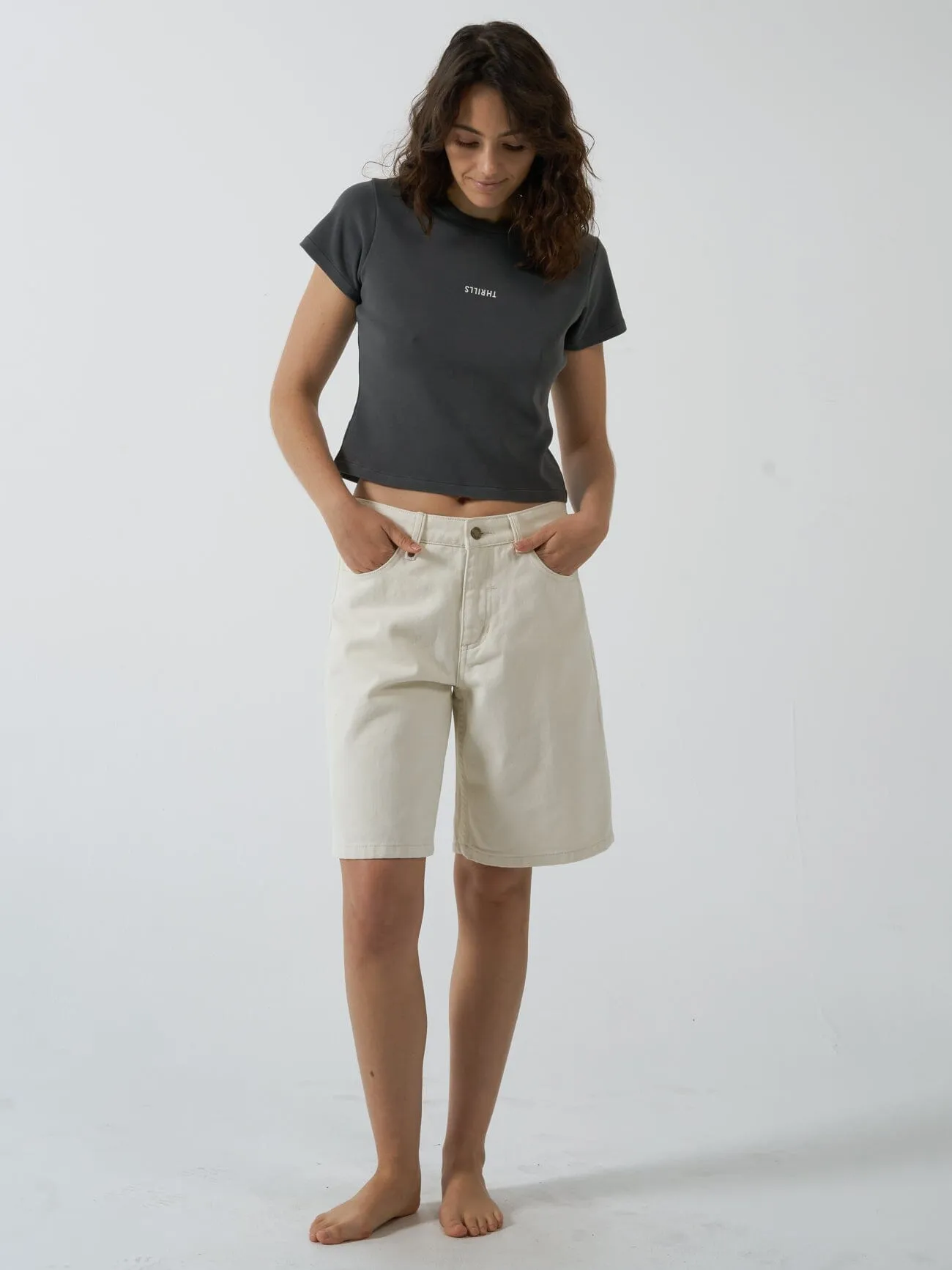 Minimal Thrills Mini Tee - Merch Black sold by Thrills product image thumbnail 5