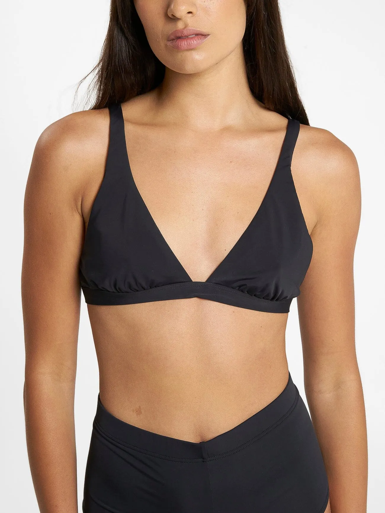 Thrills Elongated Tri Bikini Top - Black sold by Thrills product image thumbnail 5