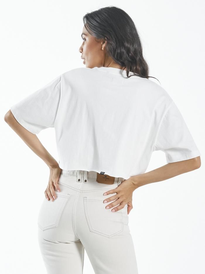 Brigade Super Crop Tee - Dirty White sold by Thrills product image thumbnail 2