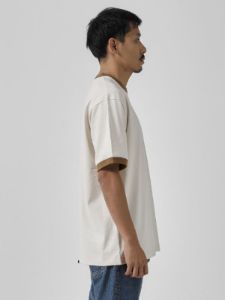 Thrills Oversize Fit Ringer Tee - Unbleached sold by Thrills