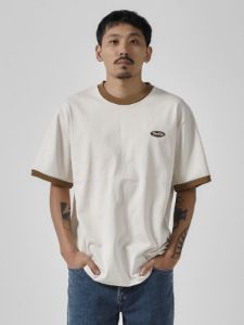 Thrills Oversize Fit Ringer Tee - Unbleached sold by Thrills