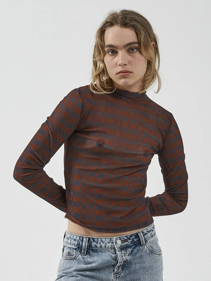 Revel Mesh Turtleneck - Navy sold by Thrills product image thumbnail 5