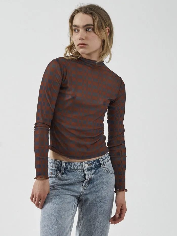 Revel Mesh Turtleneck - Navy sold by Thrills product image thumbnail 4