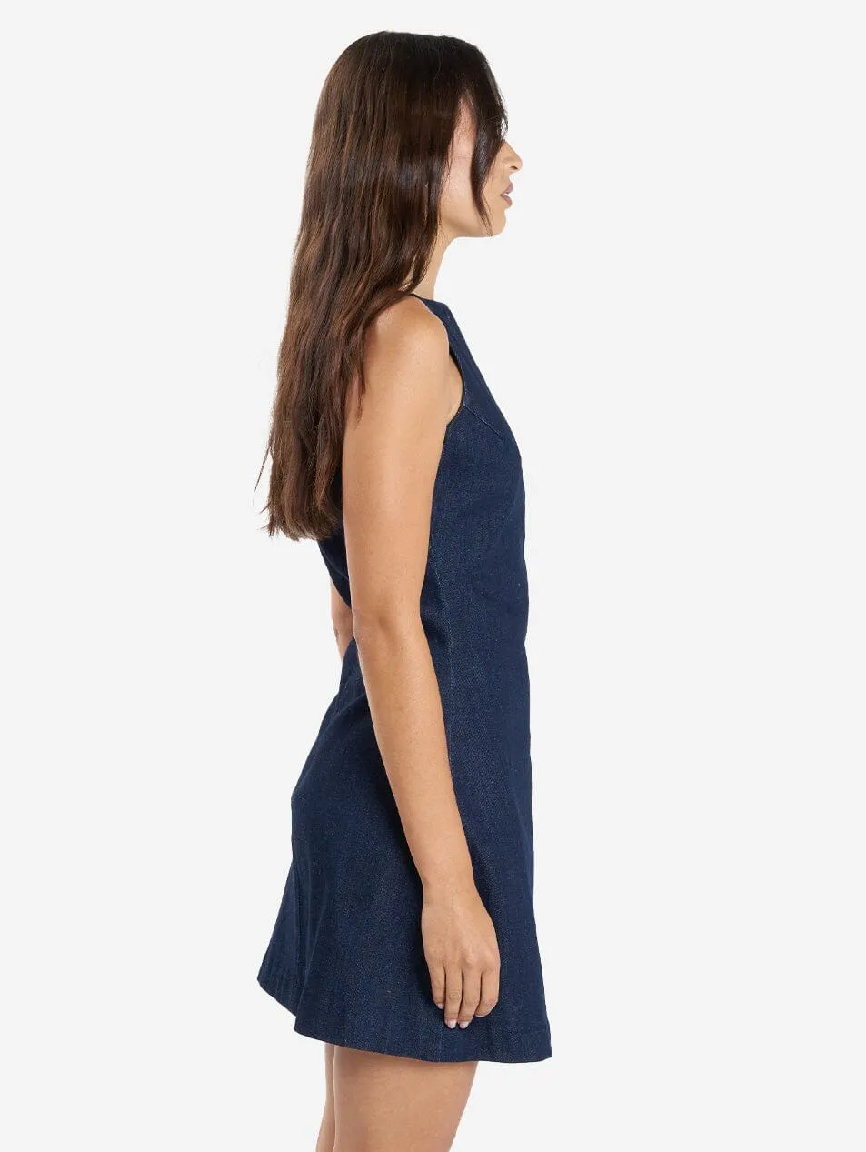 Alessia Denim Mini Dress - Raw Indigo sold by Thrills product image thumbnail 5