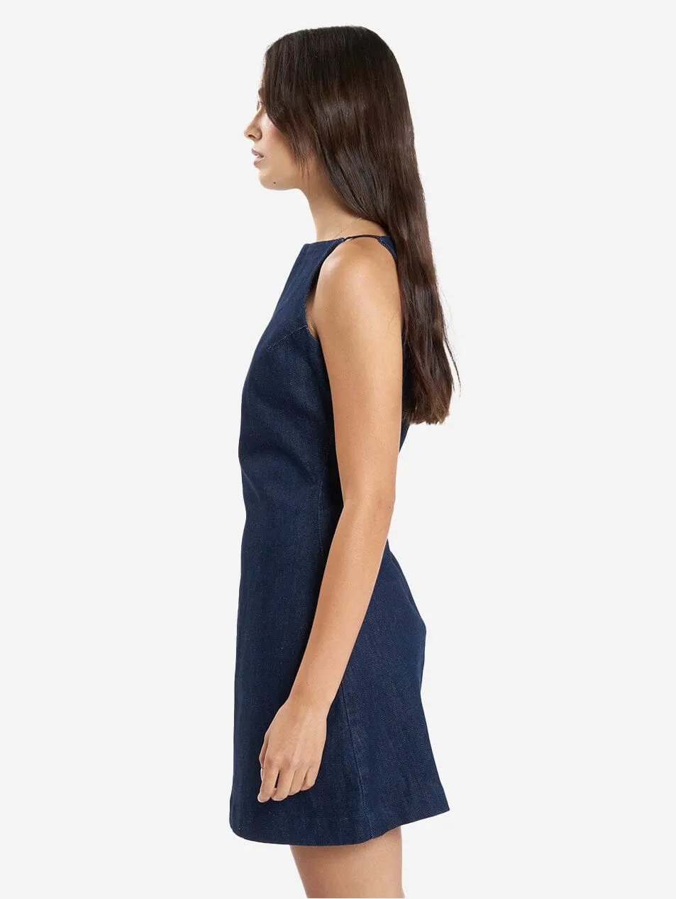 Alessia Denim Mini Dress - Raw Indigo sold by Thrills product image thumbnail 4