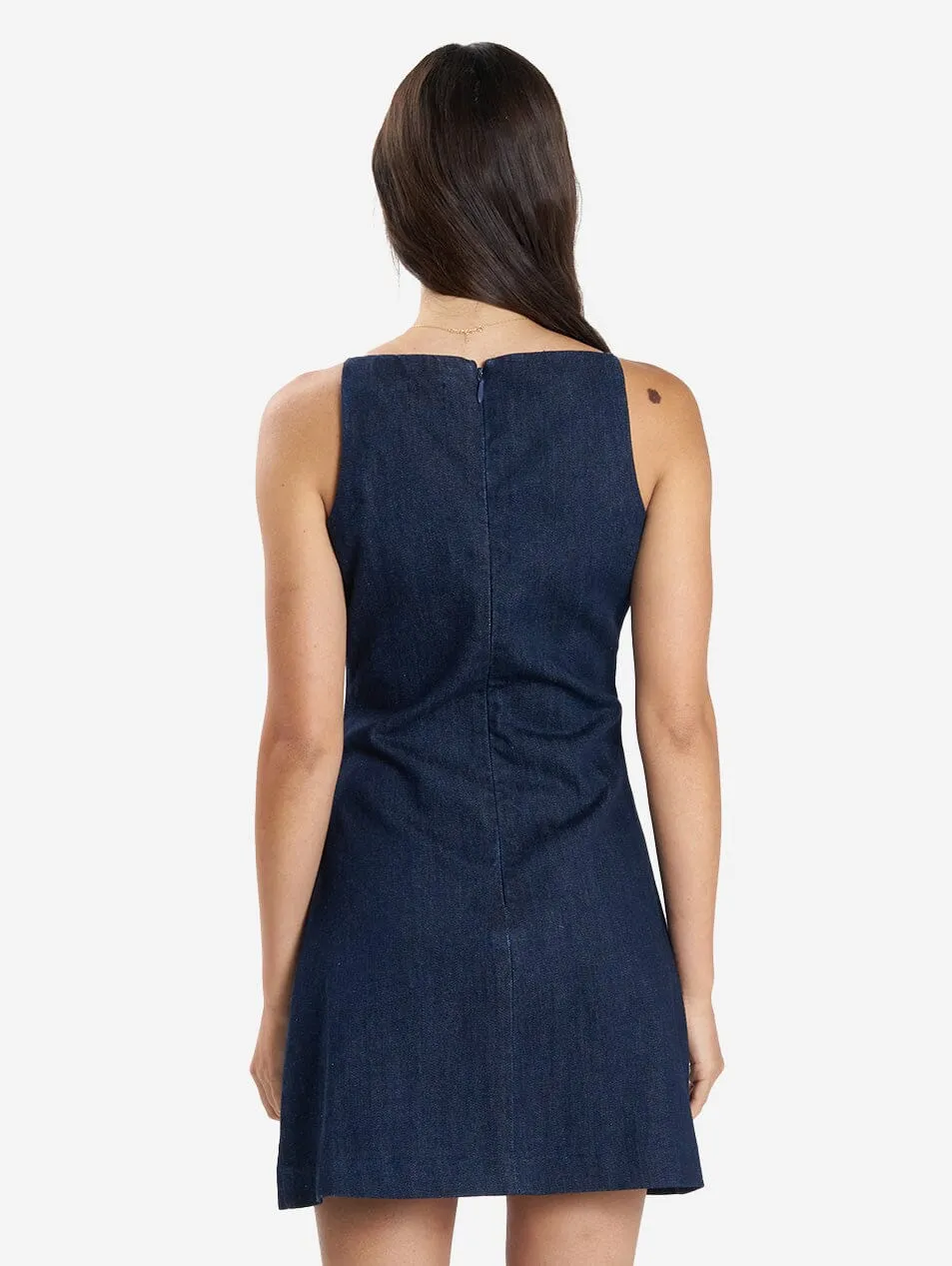 Alessia Denim Mini Dress - Raw Indigo sold by Thrills product image thumbnail 2
