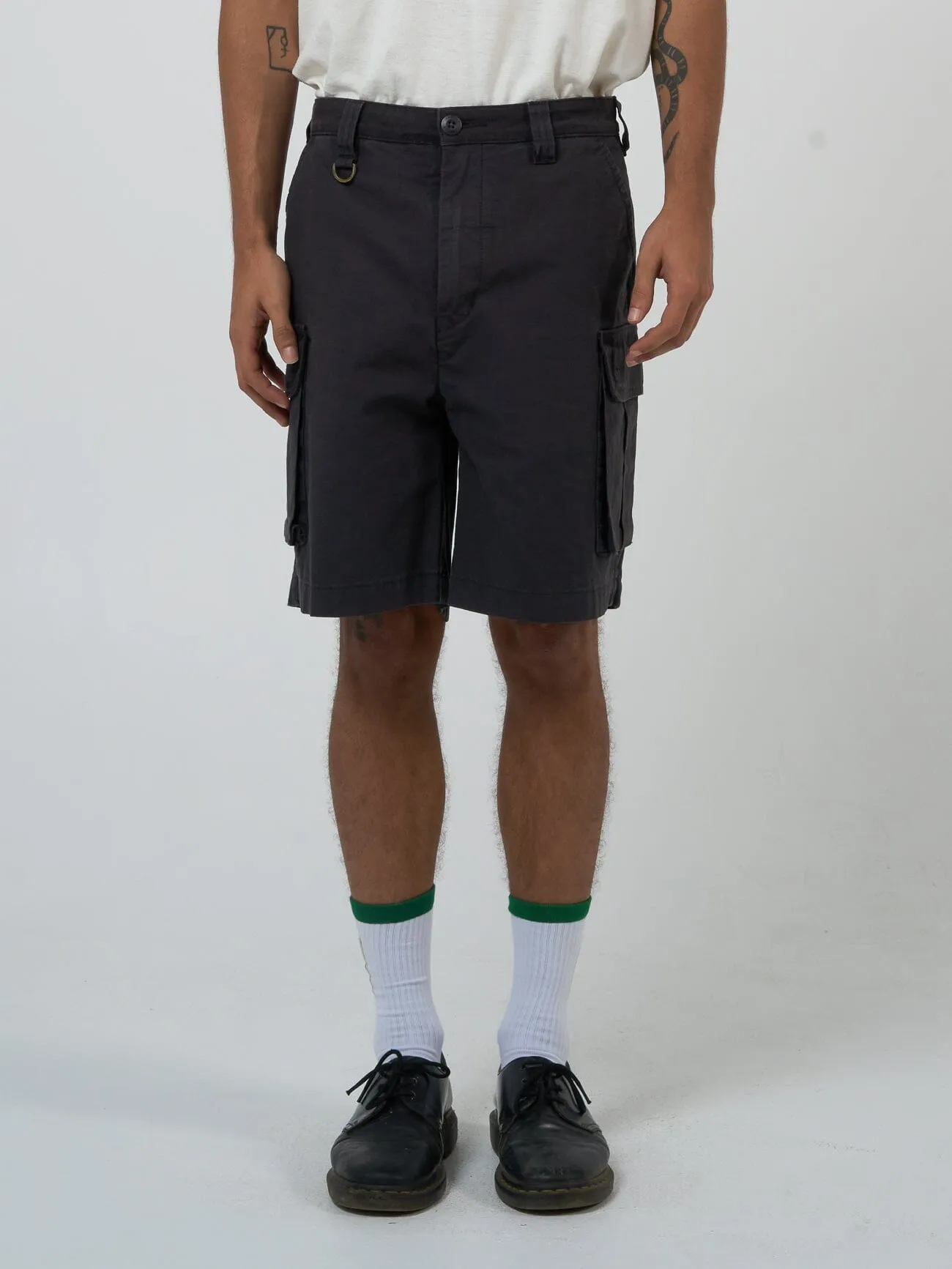 Century Slacker Cargo Short - Black sold by Thrills