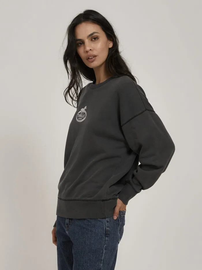 Chariot Oval Slouch Crew - Merch Black sold by Thrills product image thumbnail 3