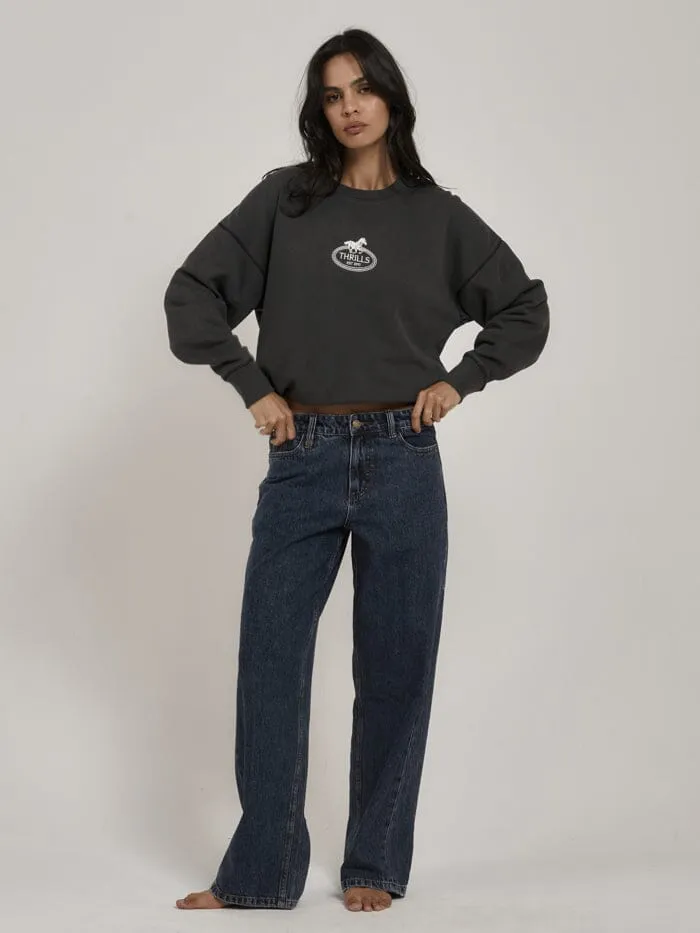 Chariot Oval Slouch Crew - Merch Black sold by Thrills product image thumbnail 4