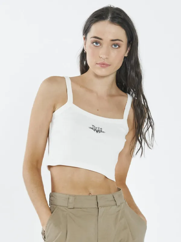 Lords Rib Crop Singlet - Tofu sold by Thrills