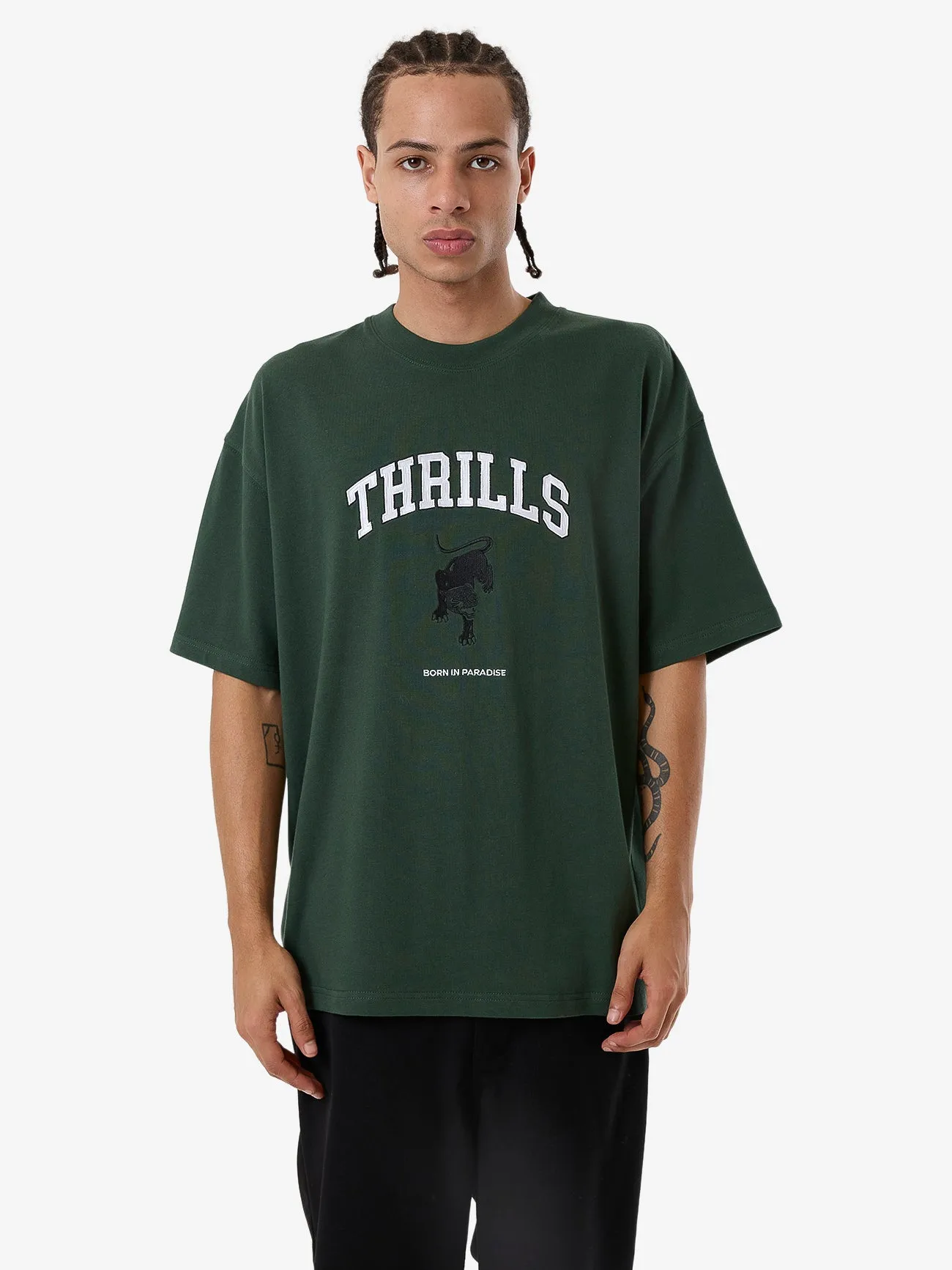 Hard Knocks Box Fit Oversize Tee - Sycamore sold by Thrills
