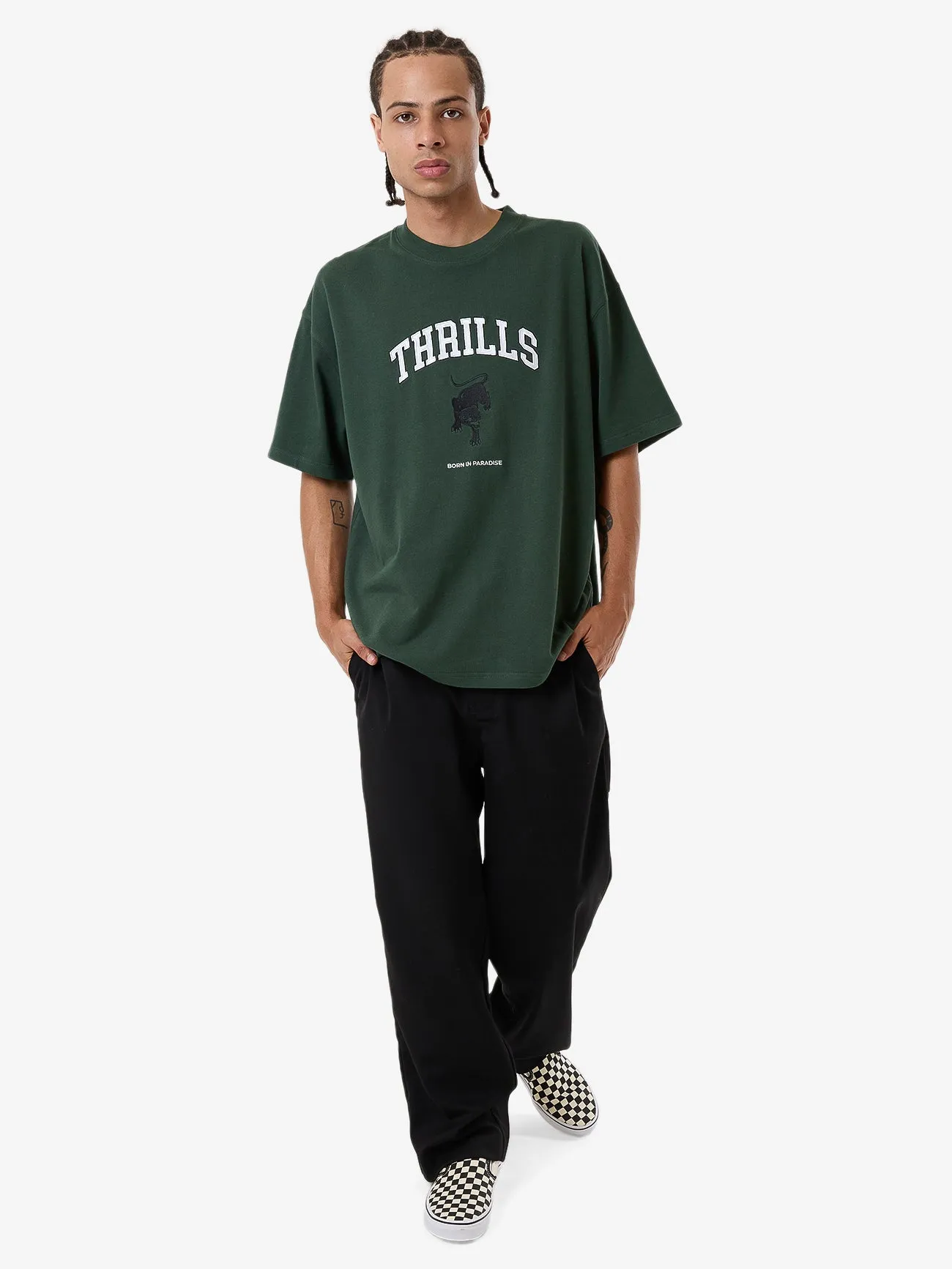 Hard Knocks Box Fit Oversize Tee - Sycamore sold by Thrills product image thumbnail 2