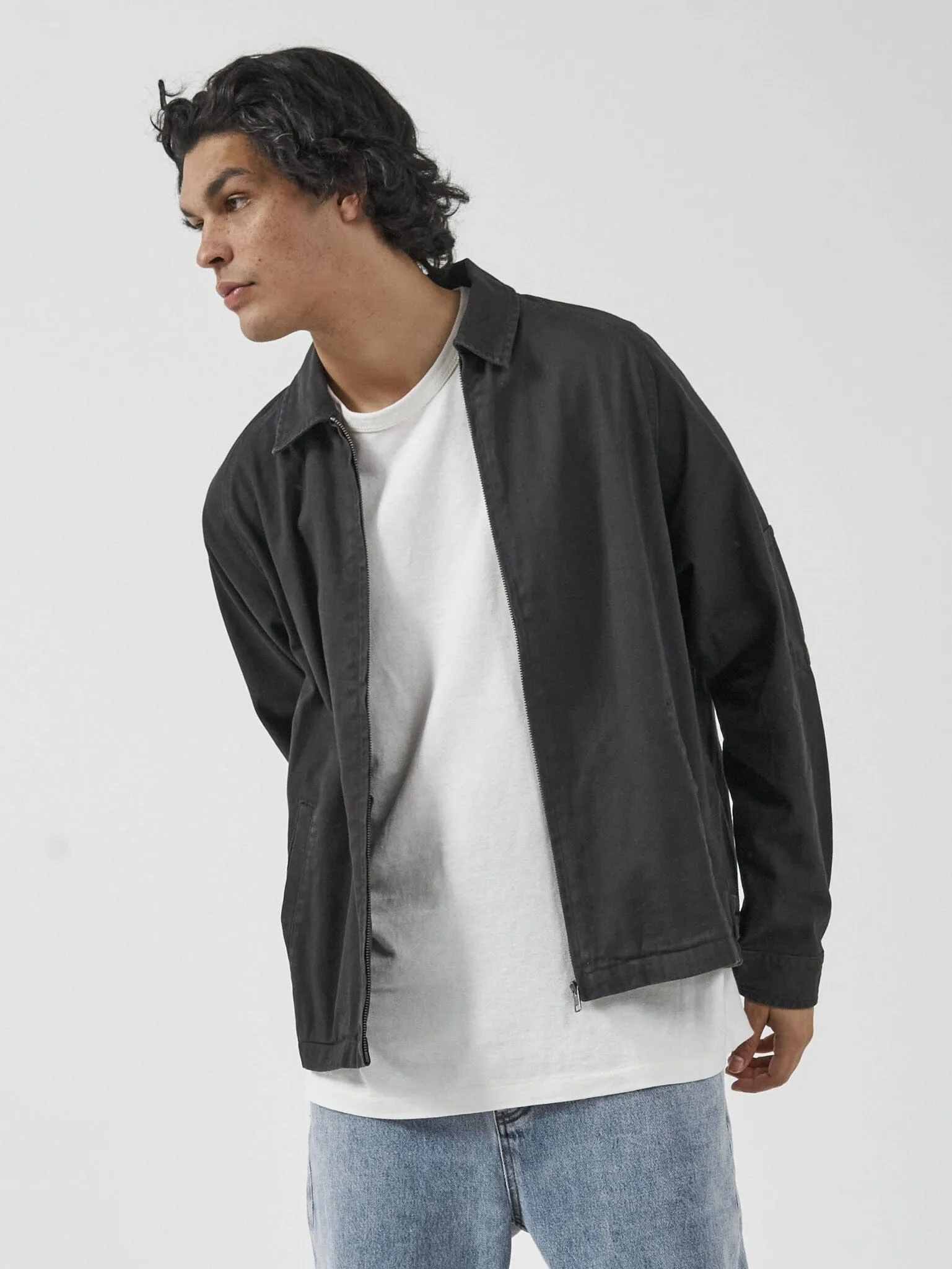 Minimal Thrills Work Jacket - Washed Black sold by Thrills product image thumbnail 4