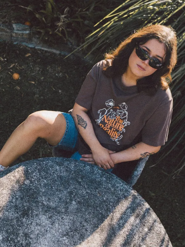 Physical Existence Hemp Box Tee - Postal Brown sold by Thrills