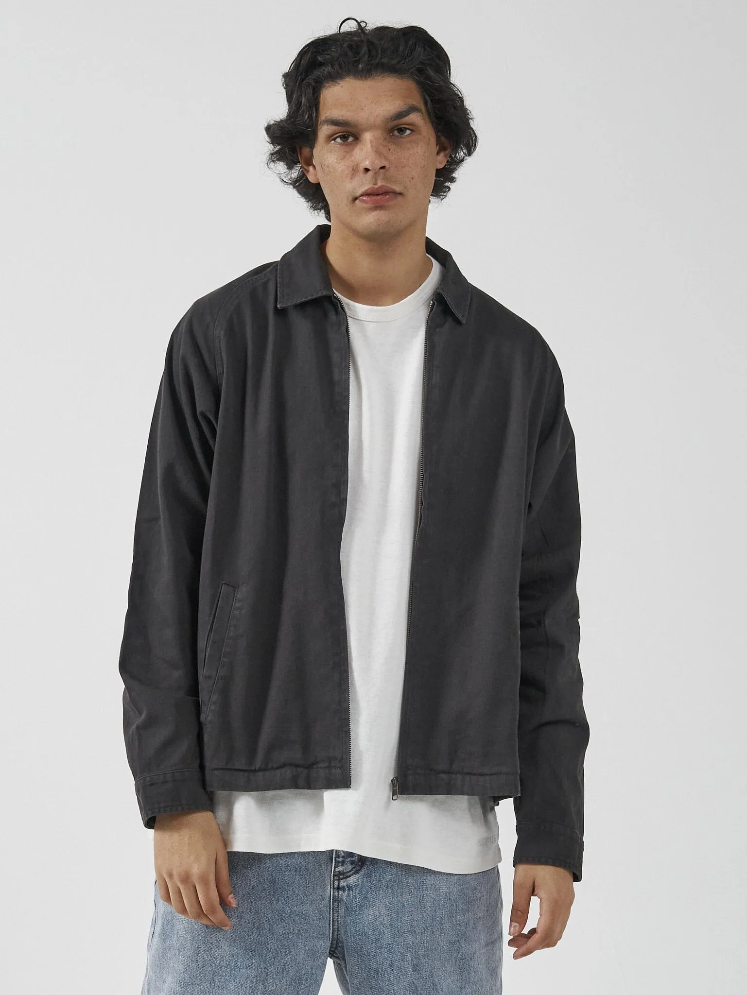 Minimal Thrills Work Jacket - Washed Black sold by Thrills