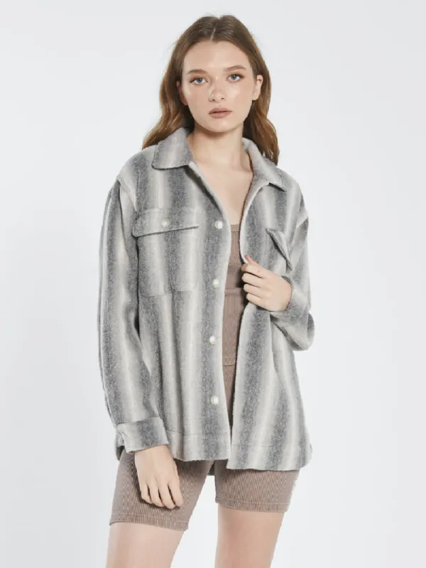 Prairie  Overshirt - Grey sold by Thrills