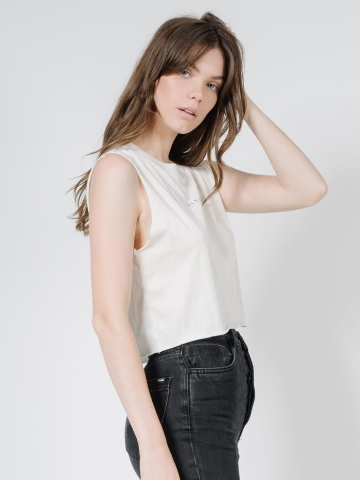 Minimal Thrills Crop Muscle - Unbleached sold by Thrills product image thumbnail 3