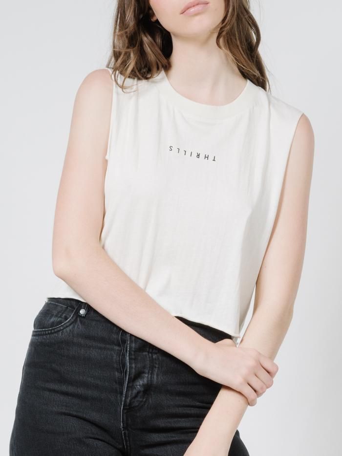 Minimal Thrills Crop Muscle - Unbleached sold by Thrills