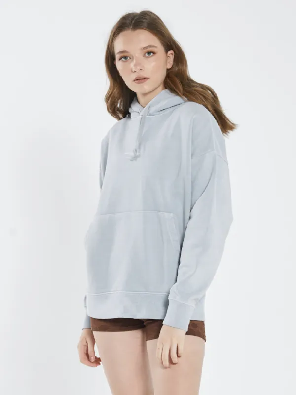 Stamp Wave Fleece Hood - Smoke Blue sold by Thrills