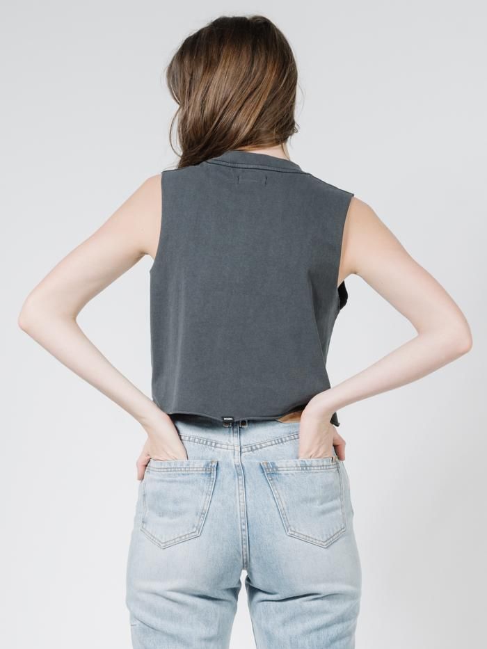 Palmed Thrills Company Crop Muscle - Merch Black sold by Thrills product image thumbnail 2