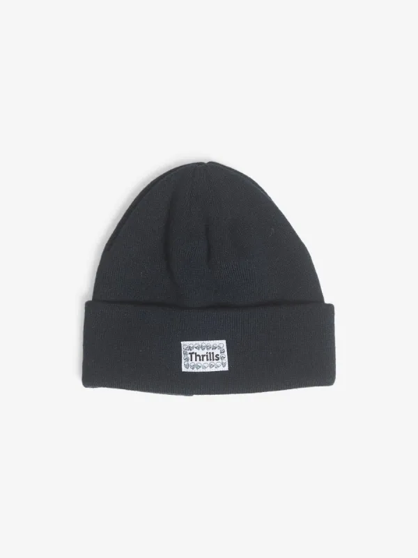 Controlled Damage Knit Beanie - Black sold by Thrills