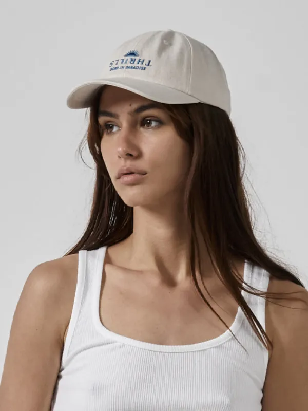 Wake Up In Paradise 6 Panel Cap - Unbleached made by Thrills
