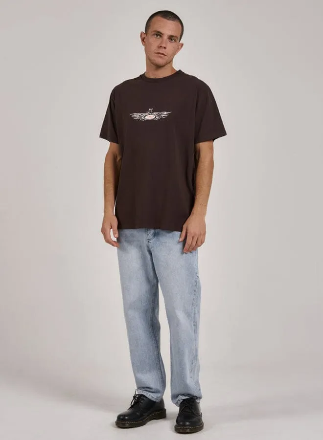 Laid Back Merch Fit Tee - Postal Brown sold by Thrills product image thumbnail 5