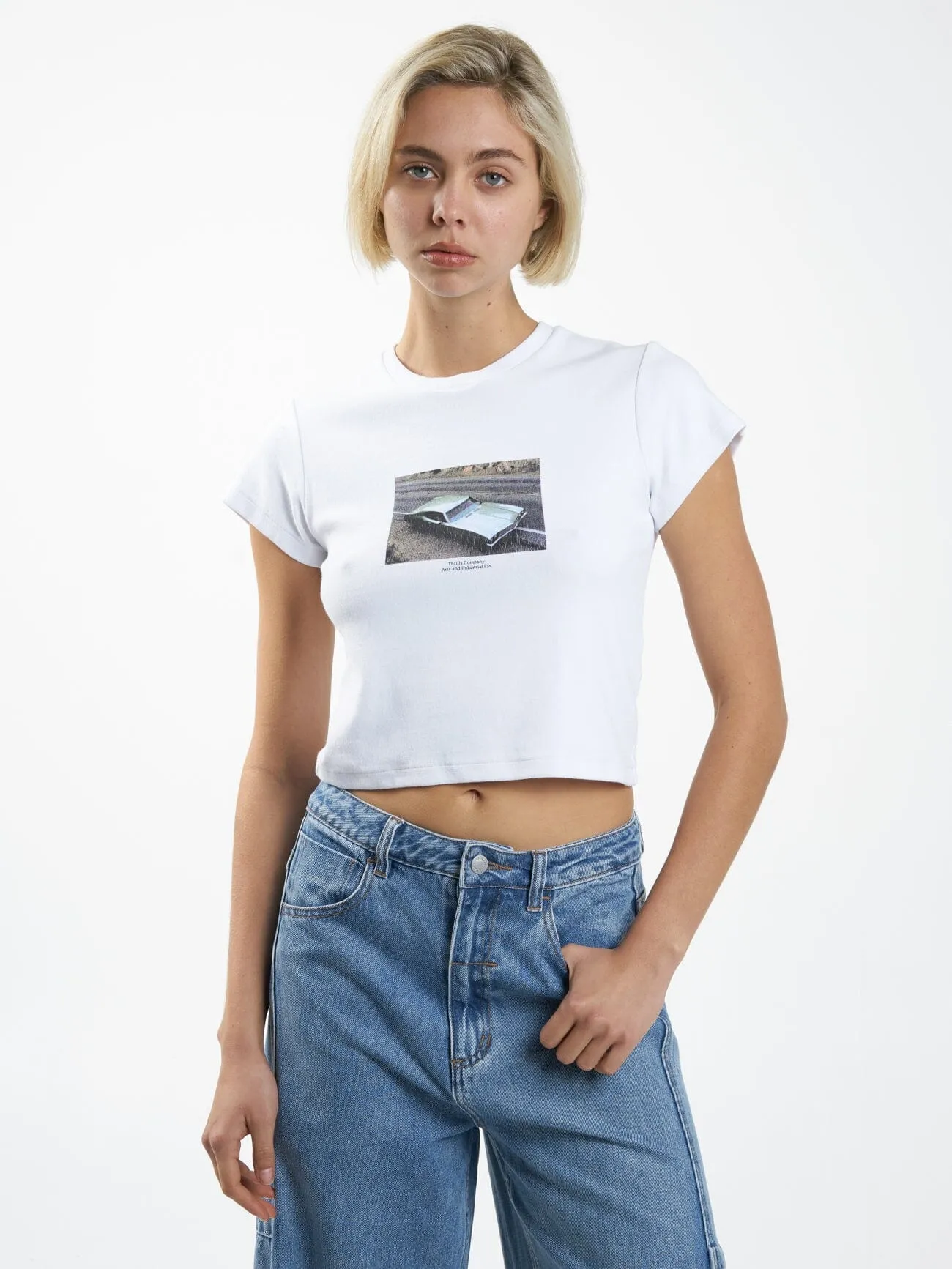 Canyon Mini Tee - White sold by Thrills product image thumbnail 3