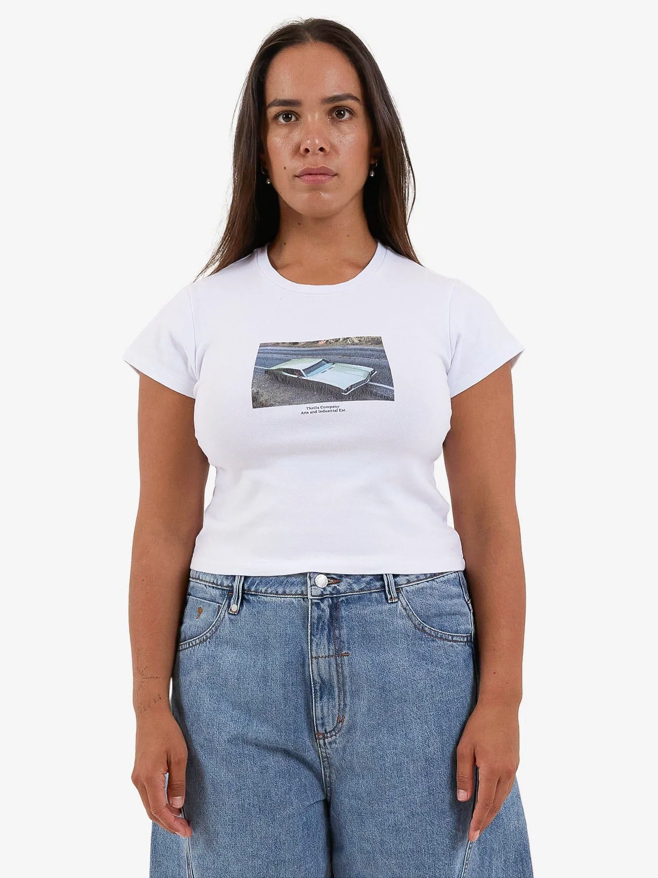 Canyon Mini Tee - White sold by Thrills