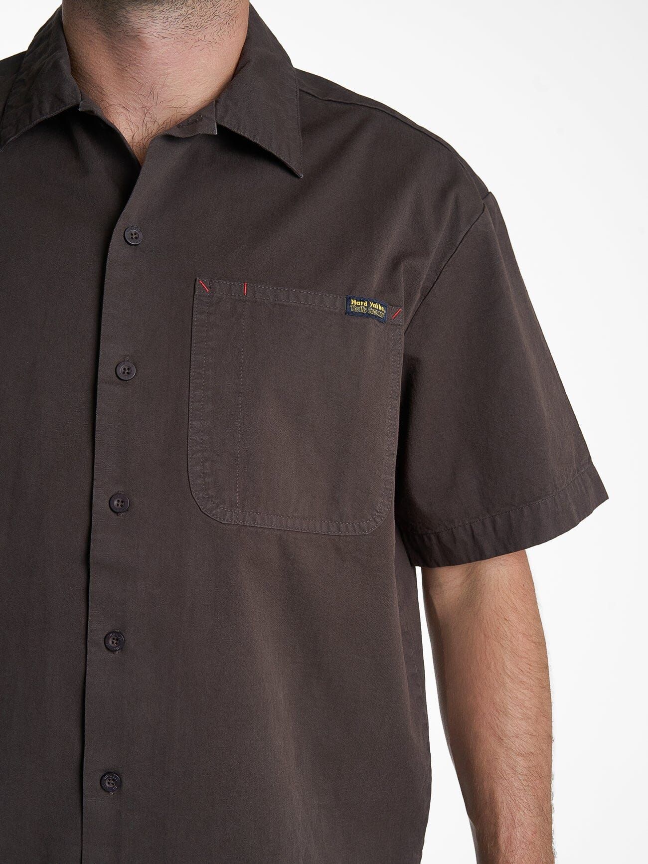 Hard Yakka X Thrills Short Sleeve Shirt - Postal Brown sold by Thrills product image thumbnail 7