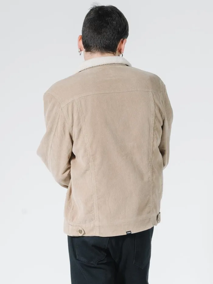 Sherpa Wanderer Corduroy Jacket - Vintage Khaki sold by Thrills product image thumbnail 2