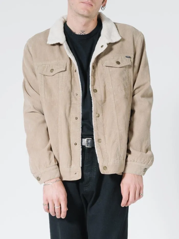 Sherpa Wanderer Corduroy Jacket - Vintage Khaki sold by Thrills product image thumbnail 4
