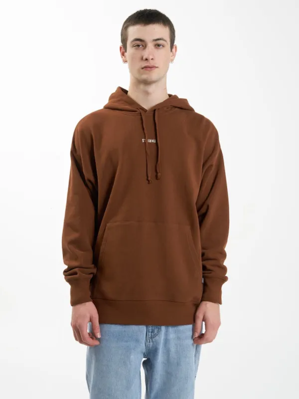 Minimal Slouch Pull On Hood - Chestnut sold by Thrills