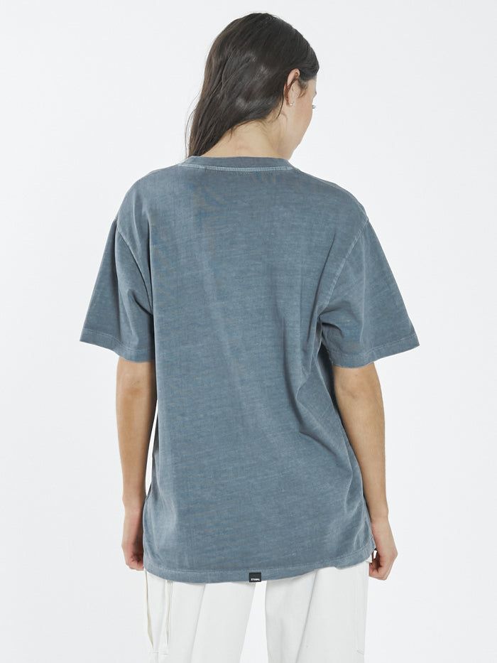 Bad Habits Die Hard Merch Fit Tee - Airforce Blue sold by Thrills product image thumbnail 2