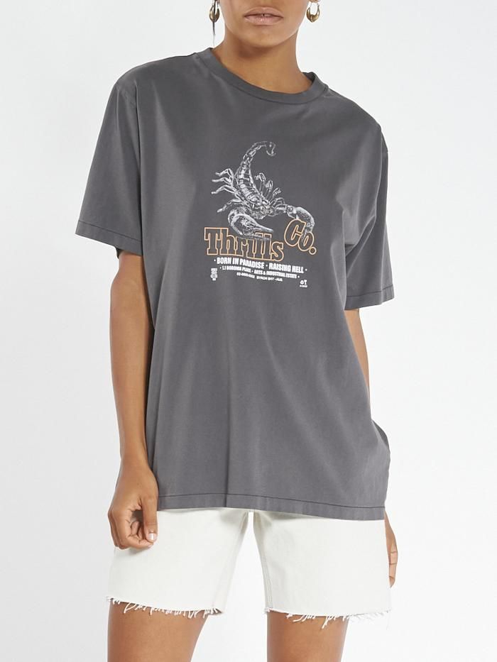 Raising Hell Merch Fit Tee - Vintage Black sold by Thrills product image thumbnail 4
