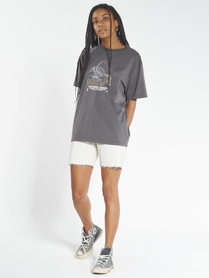 Raising Hell Merch Fit Tee - Vintage Black sold by Thrills product image thumbnail 5