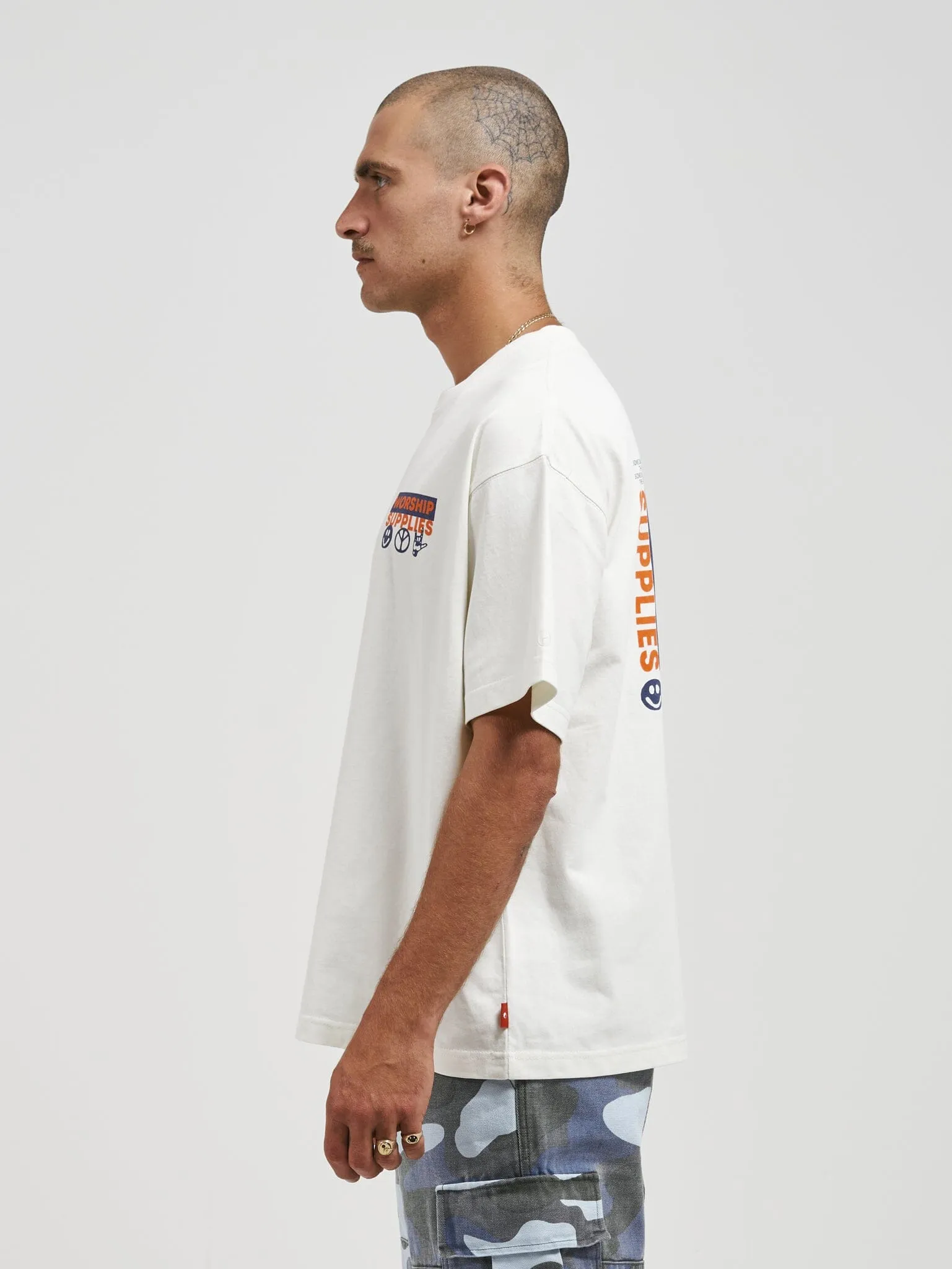 All Bark Oversize Tee - Bone sold by Thrills product image thumbnail 3