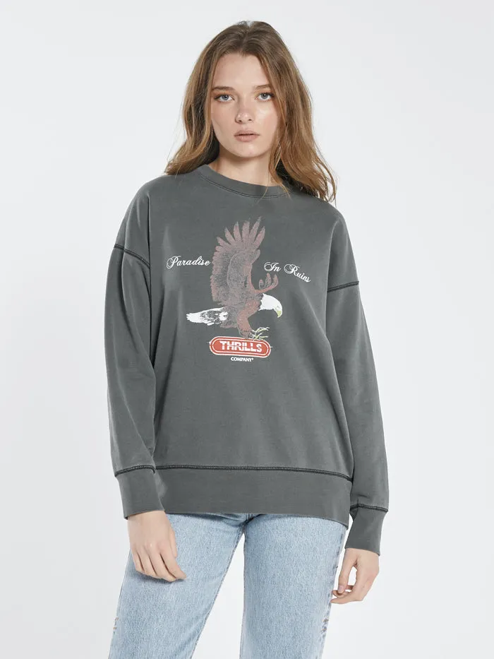 Eternal Flight Slouch Crew - Merch Black sold by Thrills product image thumbnail 3