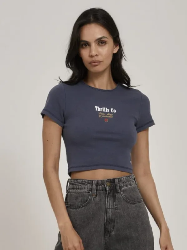 Heavy Strength Baby Tee - Vintage Navy sold by Thrills
