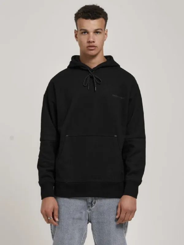 Underground Slouch Pull On Hood - Black sold by Thrills