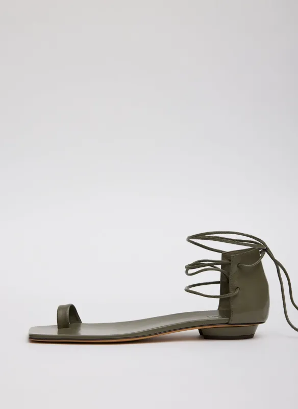 Ali Lace-Up Short Sandal sold by Tibi