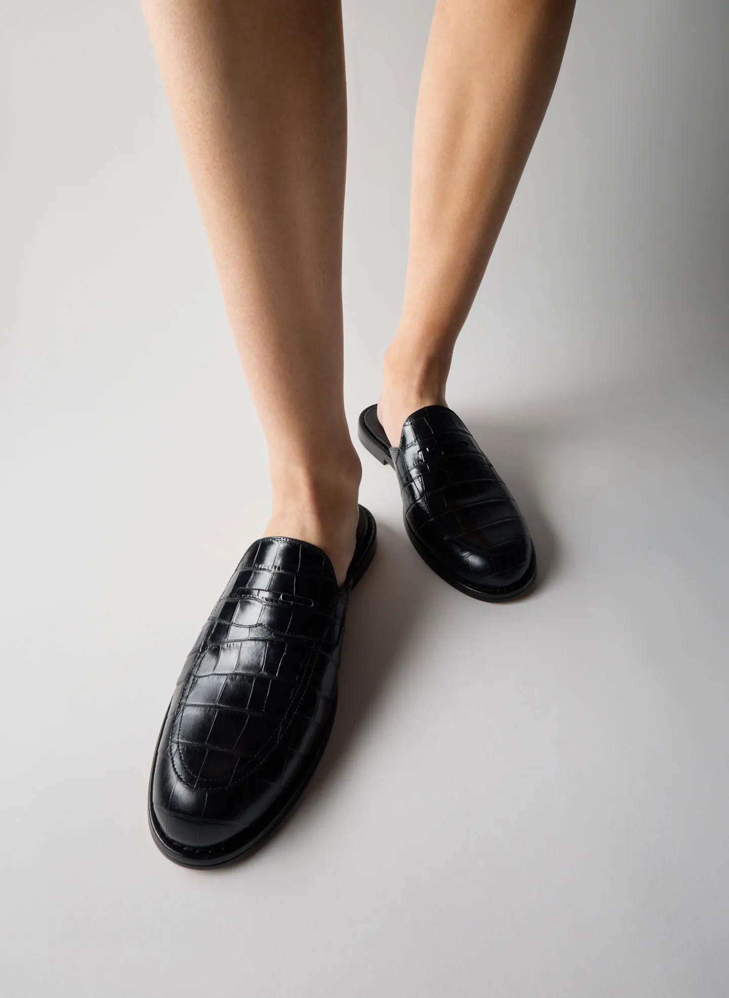 Herbert Slide Crocodile Embossed sold by Tibi product image thumbnail 2