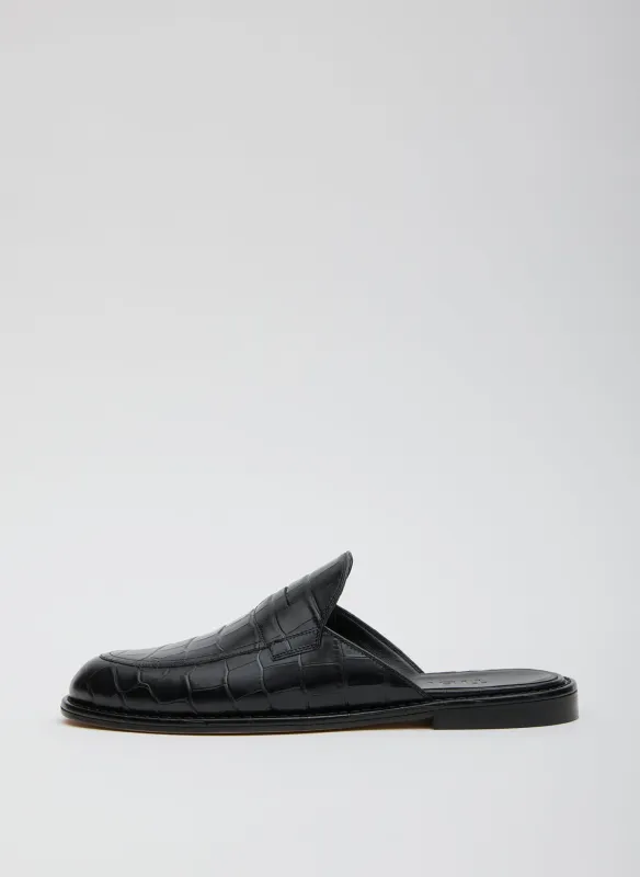 Herbert Slide Crocodile Embossed made by Tibi