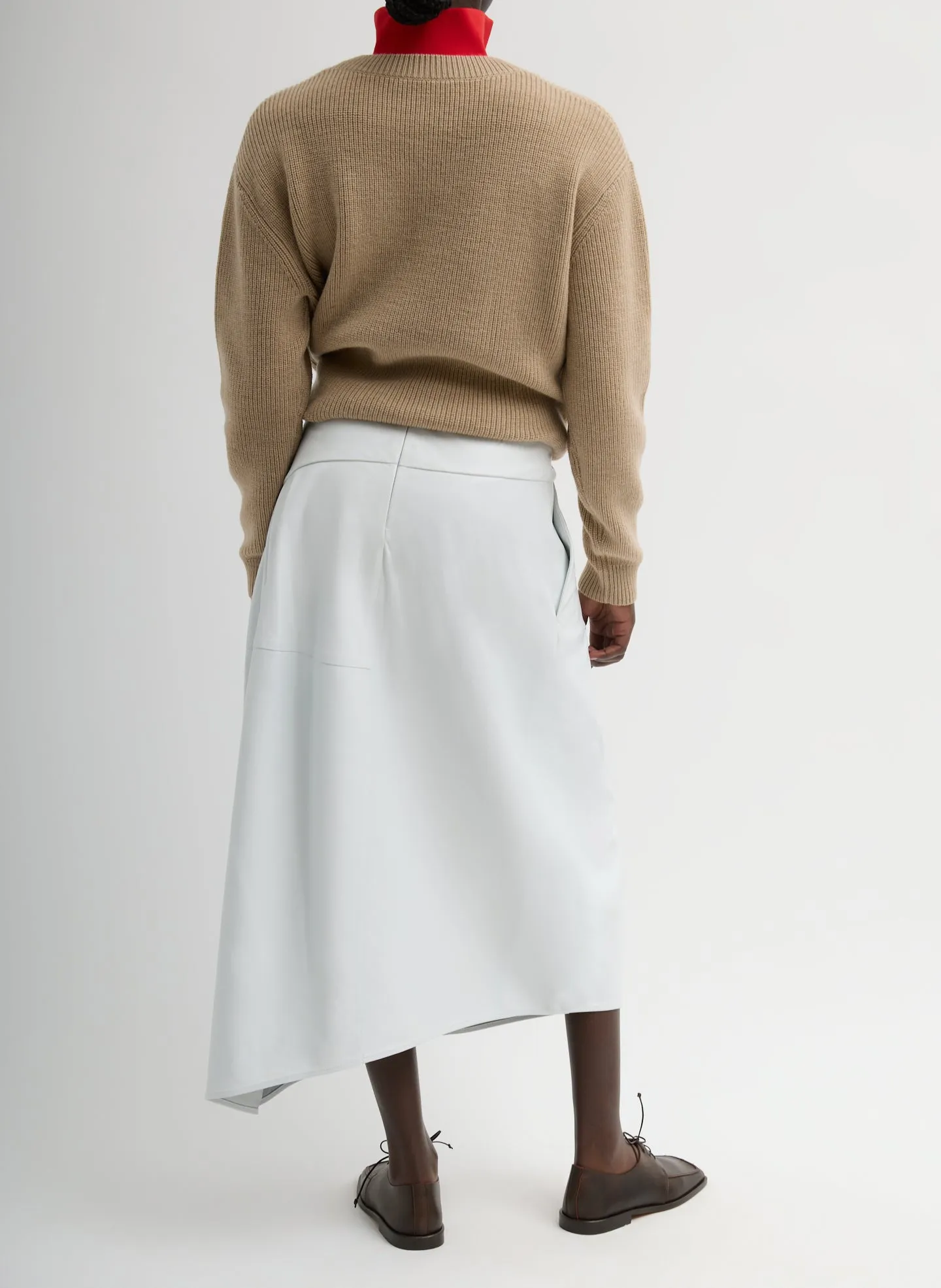 Leather Asymmetrical Balloon Skirt sold by Tibi product image thumbnail 3