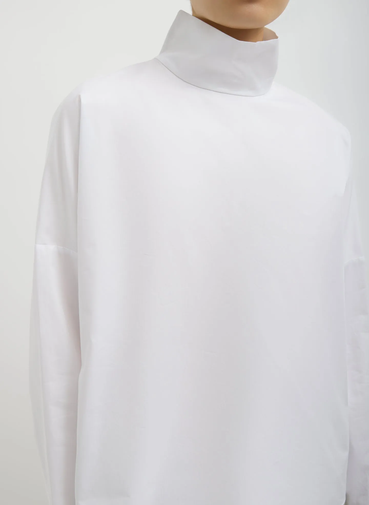 Eco Poplin Funnel Neck Dolman Top sold by Tibi product image thumbnail 4