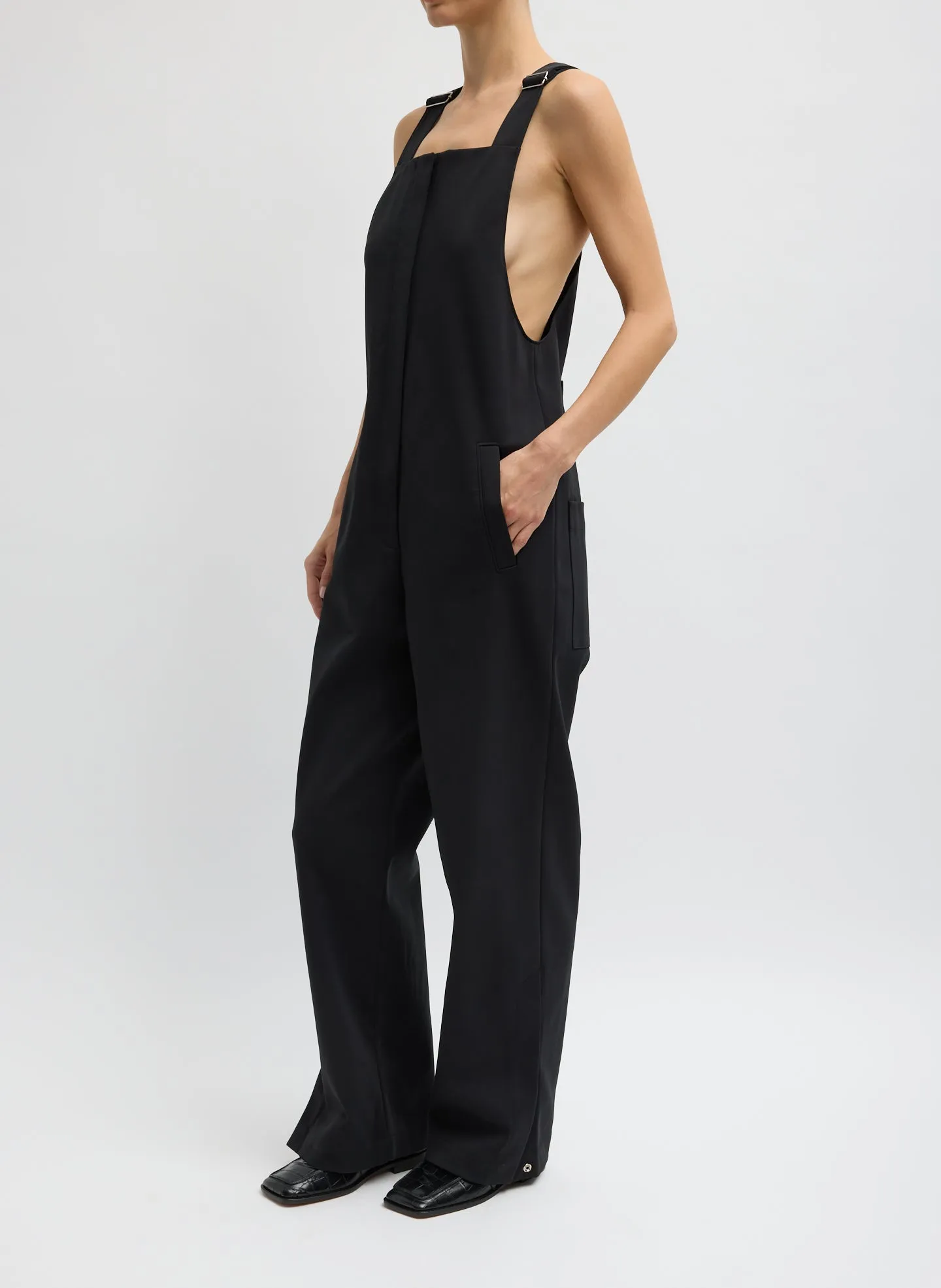 Compact Tech Knit Overalls sold by Tibi product image thumbnail 4