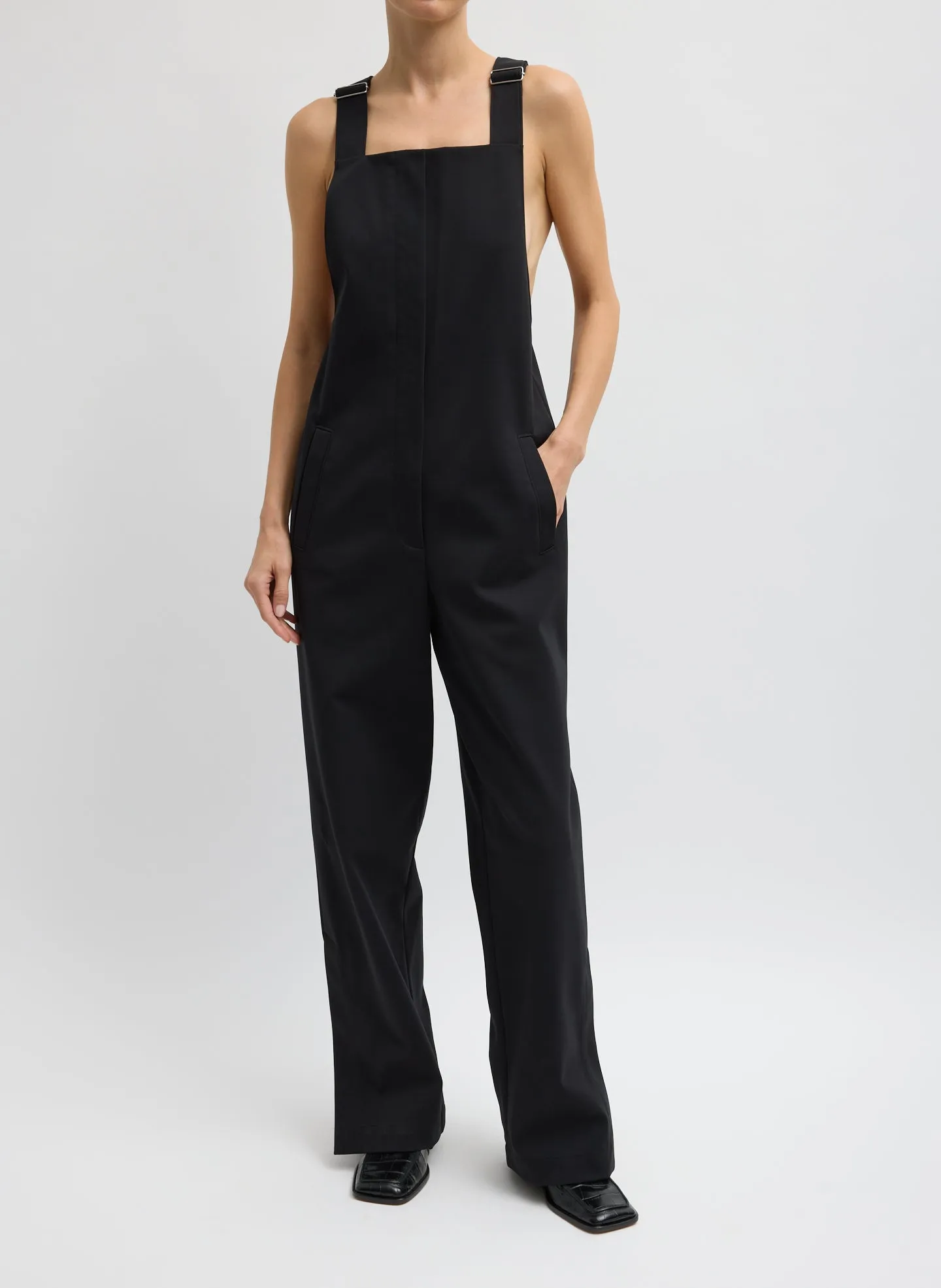 Compact Tech Knit Overalls sold by Tibi product image thumbnail 2