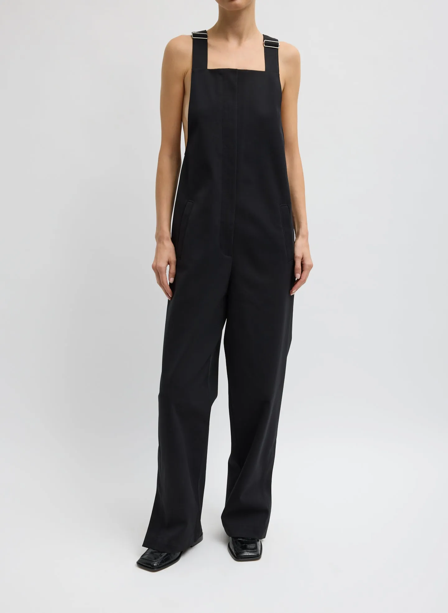 Compact Tech Knit Overalls sold by Tibi product image thumbnail 3