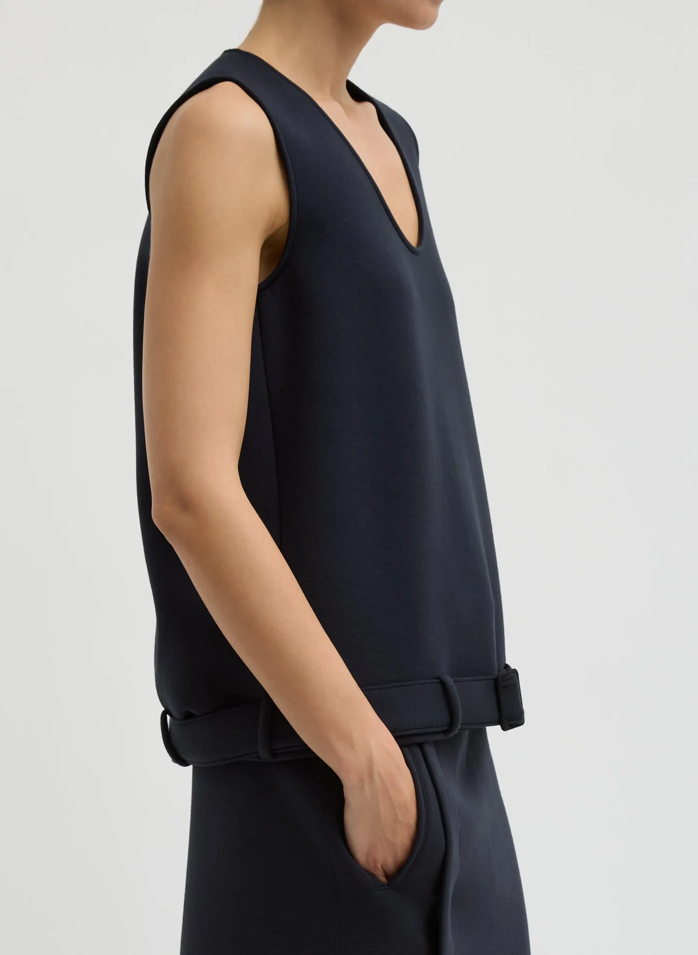 Bonded Viscose Tank Top sold by Tibi product image thumbnail 2